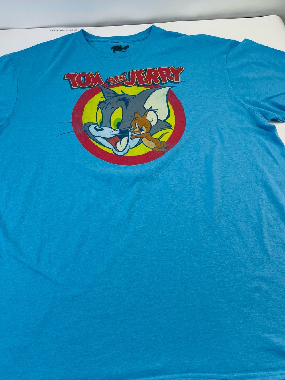 Tom and Jerry Graphic Tee in Bright Blue